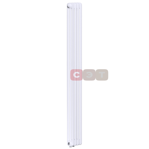 Радиатор стальной 3х трубный Rifar TUBOG 04 секции (в. 1800мм, подкл. -  донное левое/правое, ТЕРМОКЛАПАН)